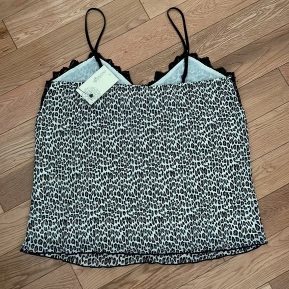 Everleigh Cream and Brown Lace Camisole Top - Picture 5 of 8